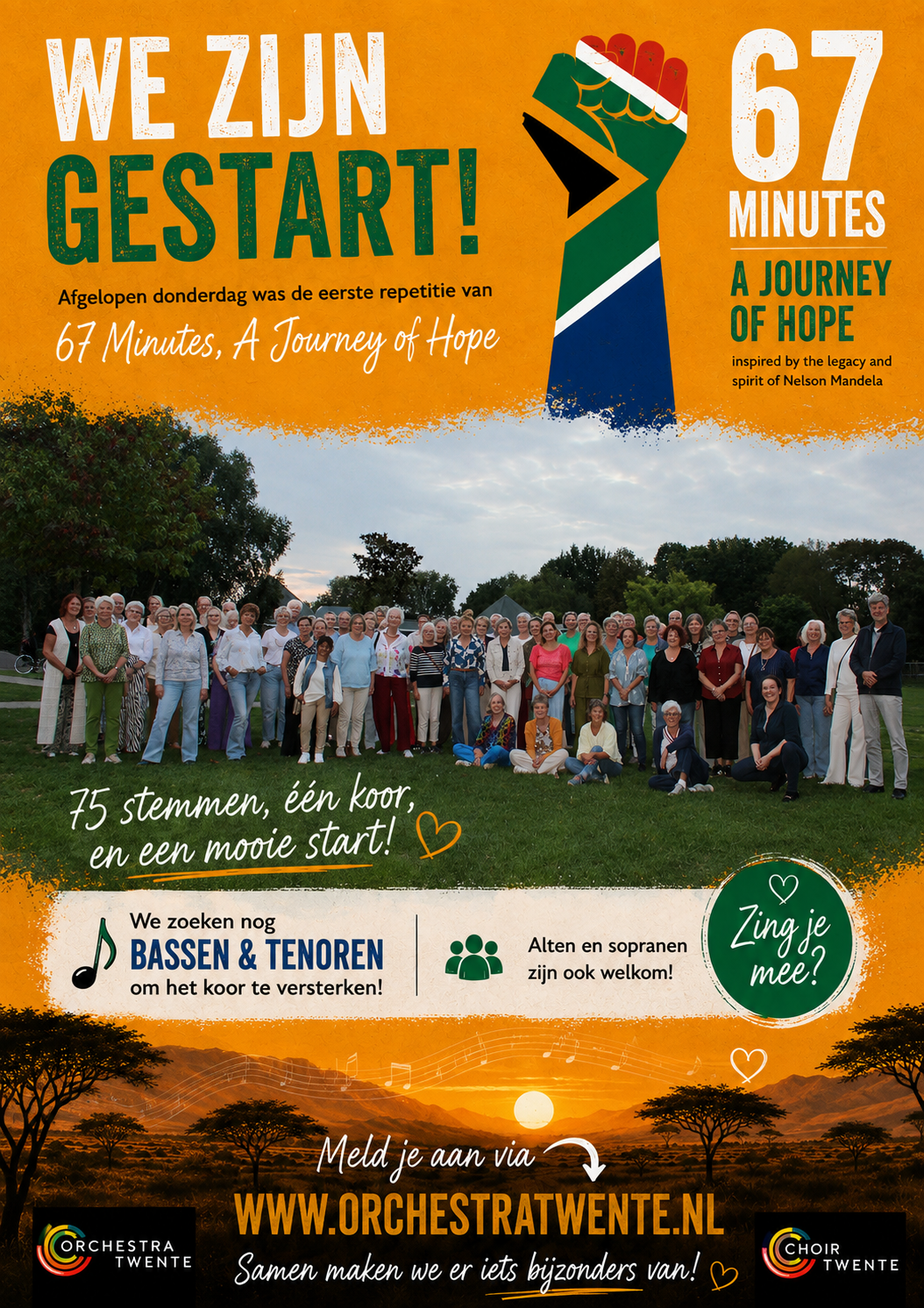 WE ZIJN GESTART.